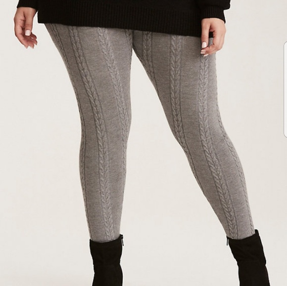 Jumpsuits | Torrid Gray Sweater Legging 